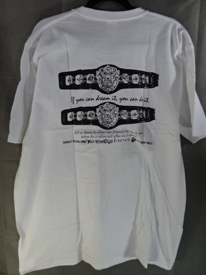 Atsushi Onita &Great Kojika  "Asian Tag Team Challenge" T-Shirt (1) (White)