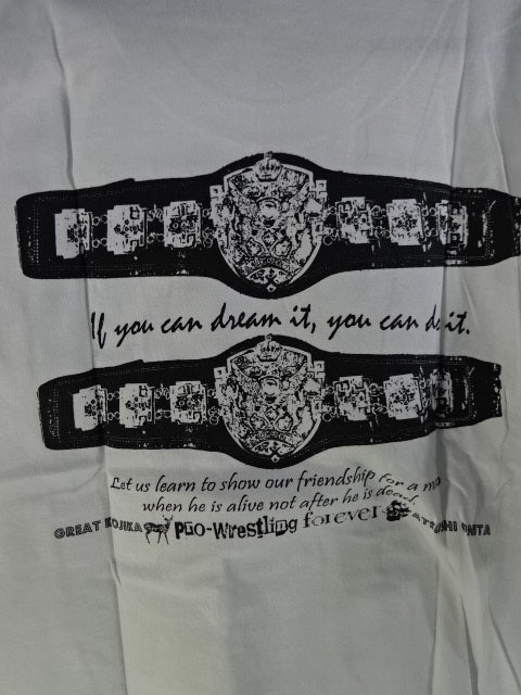 Atsushi Onita &Great Kojika  "Asian Tag Team Challenge" T-Shirt (1) (White)