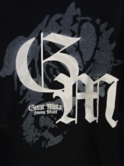 グレート・ムタ「GM」Tシャツ②(ブラック)
