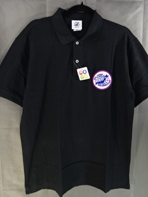 全日本プロレス ワッペン ポロシャツ①(ホワイト)