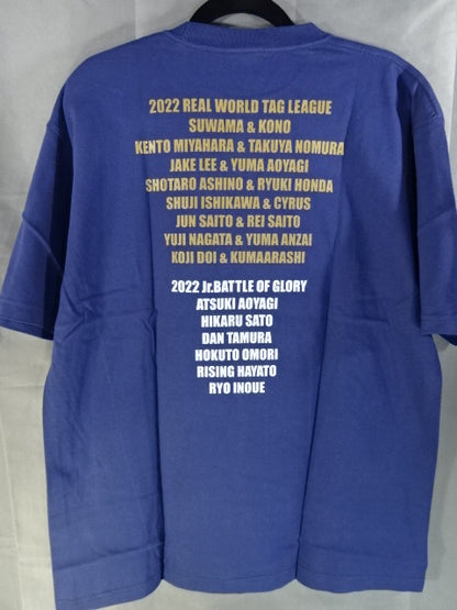 2022 世界最強タッグリーグ戦＆Jr. BATTLE OF GLORY Tシャツ②(ネイビー)