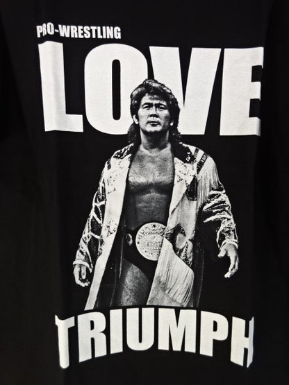 武藤敬司「TRIUMPH」Tシャツ①(ブラック)