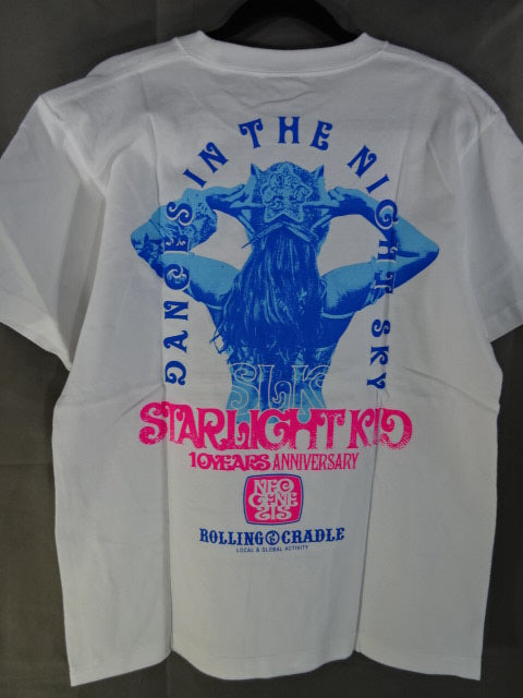 STARLIGHT KID ×MOBSTYLE Collaboration T-Shirt (1) (White)