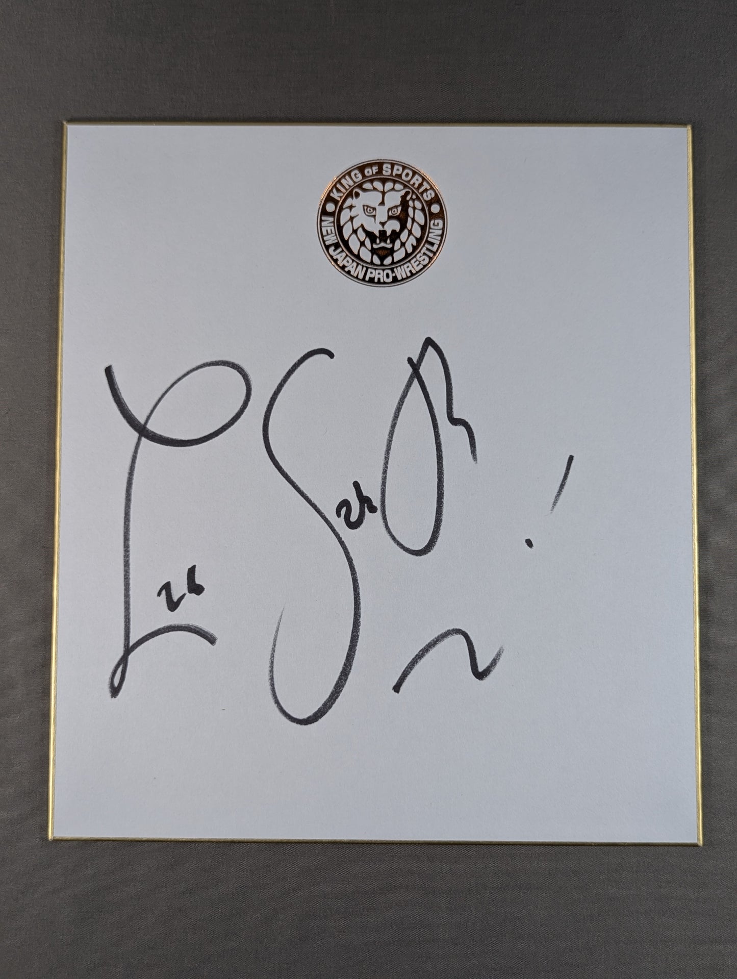 Zack Saber Jr . (Lion Mark Shikishi ( Autograph board ) )