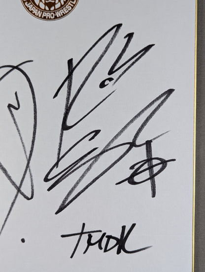Kosei Fujita  & Robbie Eagles (Lion Mark ) Shikishi ( Autograph board ) )