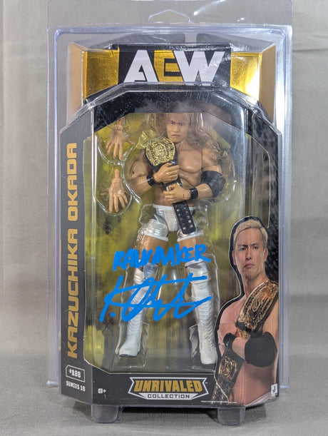 ★JSA証明 直筆サイン入り★ オカダ・カズチカ(RAIN MAKER)