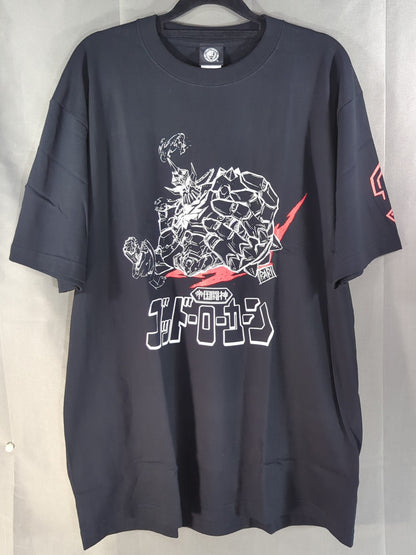 グレート-O-カーン×大張正己「NJPW ロボ化」Tシャツ～その右手は、なにを掴むのか～(ブラック)