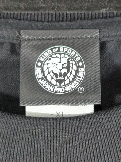 グレート-O-カーン×大張正己「NJPW ロボ化」Tシャツ～その右手は、なにを掴むのか～(ブラック)