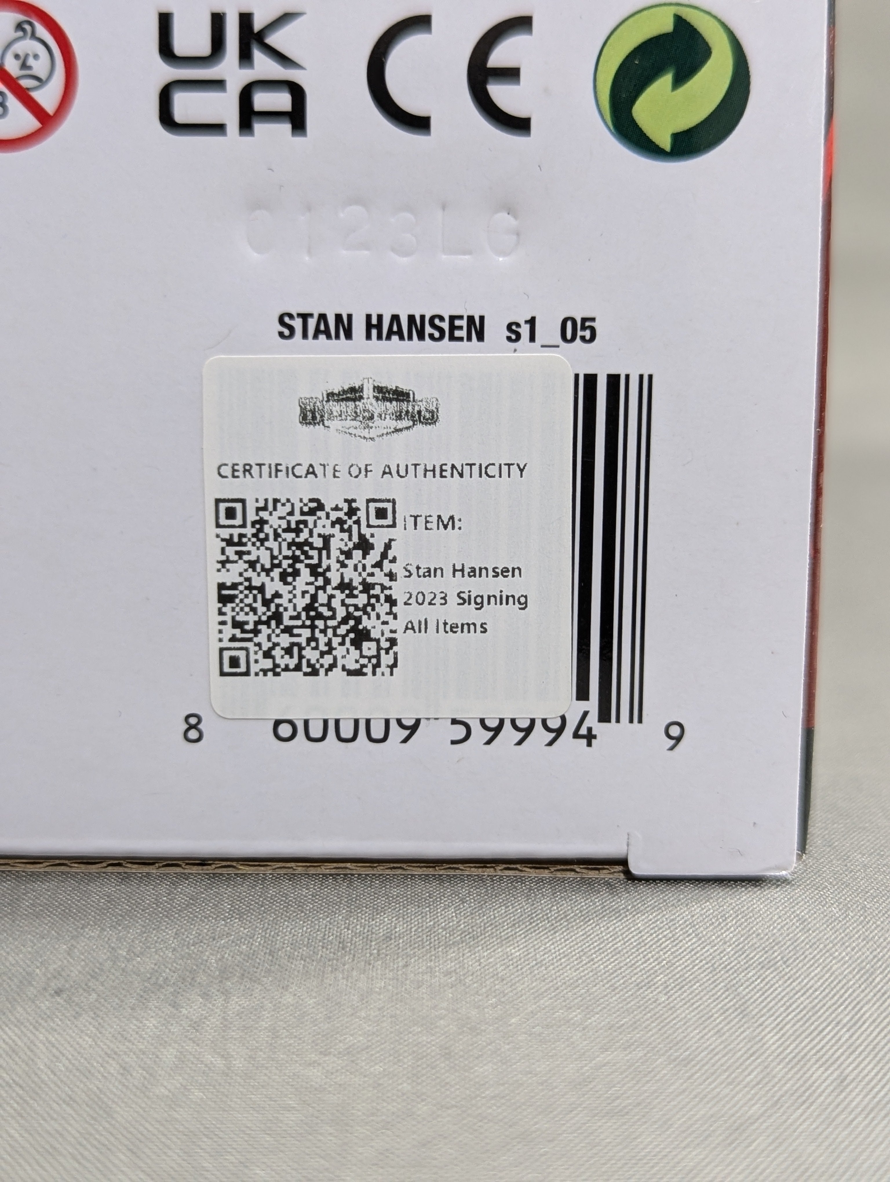 ☆Highspots証明 直筆サイン入り☆ スタン・ハンセン ☆PWF世界タッグ