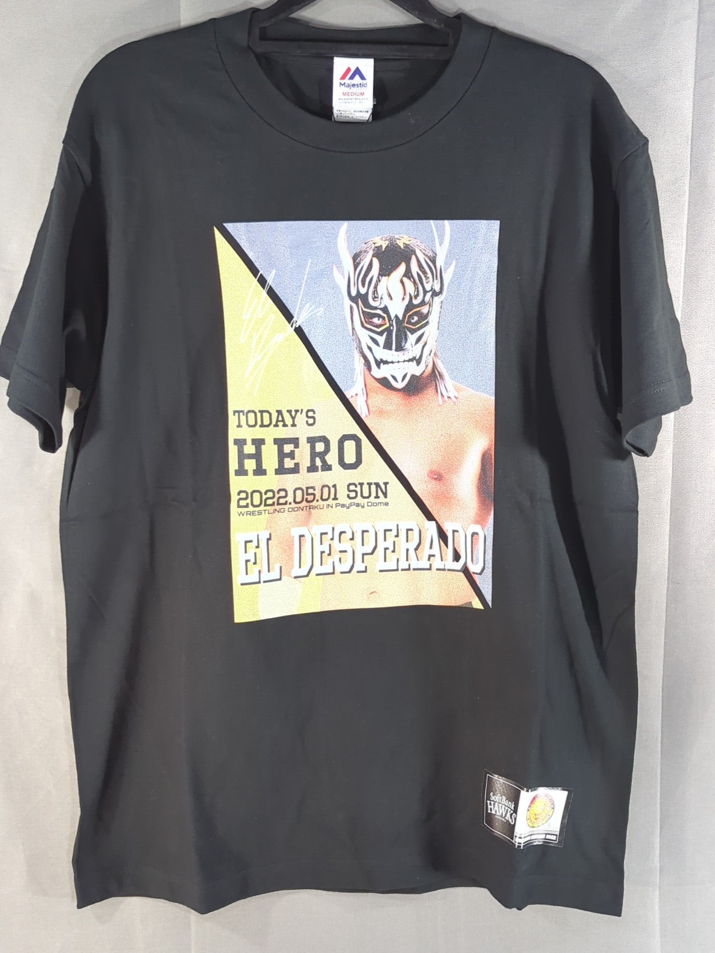 エル・デスペラード×HAWKS「TODAY’S HERO」ピクチャーTシャツ