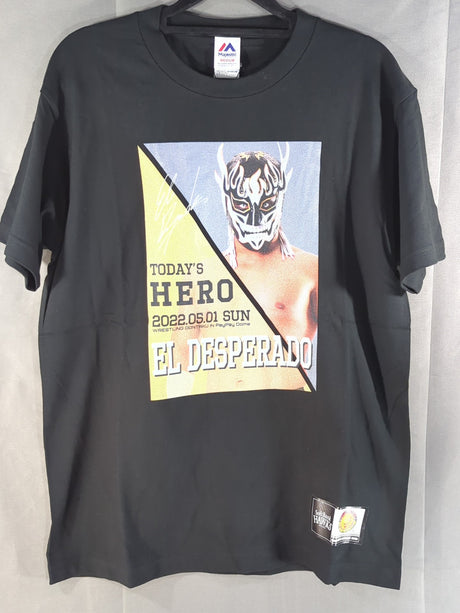 エル・デスペラード×HAWKS「TODAY’S HERO」ピクチャーTシャツ