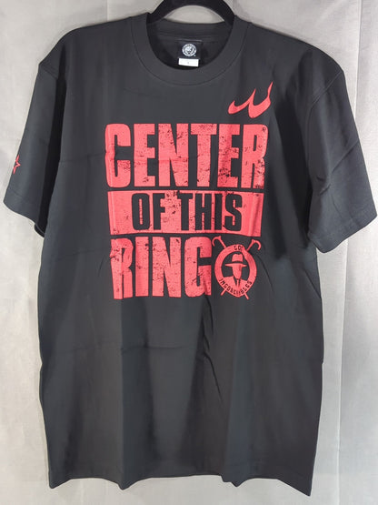 内藤哲也「CENTER OF THIS RING」Tシャツ(ブラック/2023)