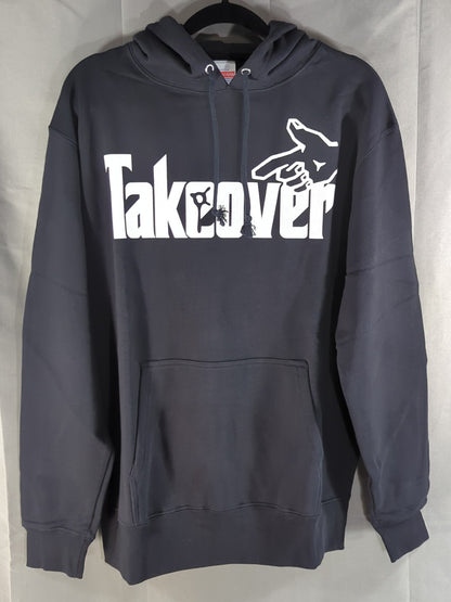 柴田勝頼「TAKEOVER」プルオーバーパーカー(ブラック)