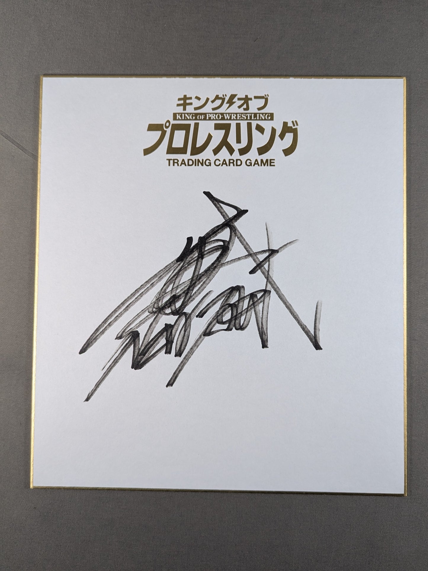 BUSHI  (King of Pro-wrestling only) Shikishi ( Autograph board ) )