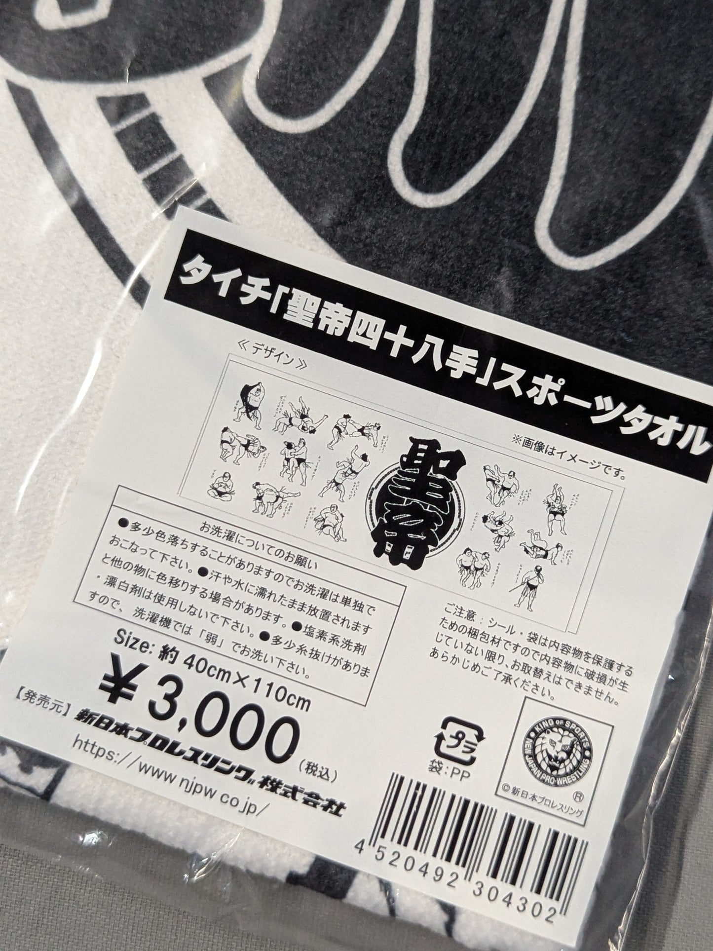 Taichi  "Holy Emperor Forty-Eight Hands" Sports Towel