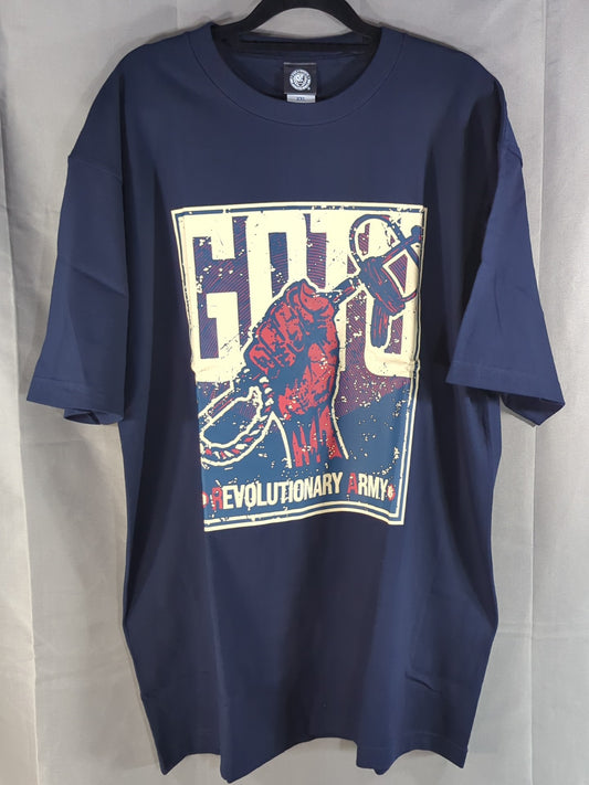 後藤洋央紀「後藤革命軍」Tシャツ(ネイビー)