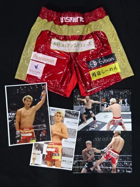 鈴木千裕 ★萩原京平&今成正和戦 実使用ファイトパンツ!!★