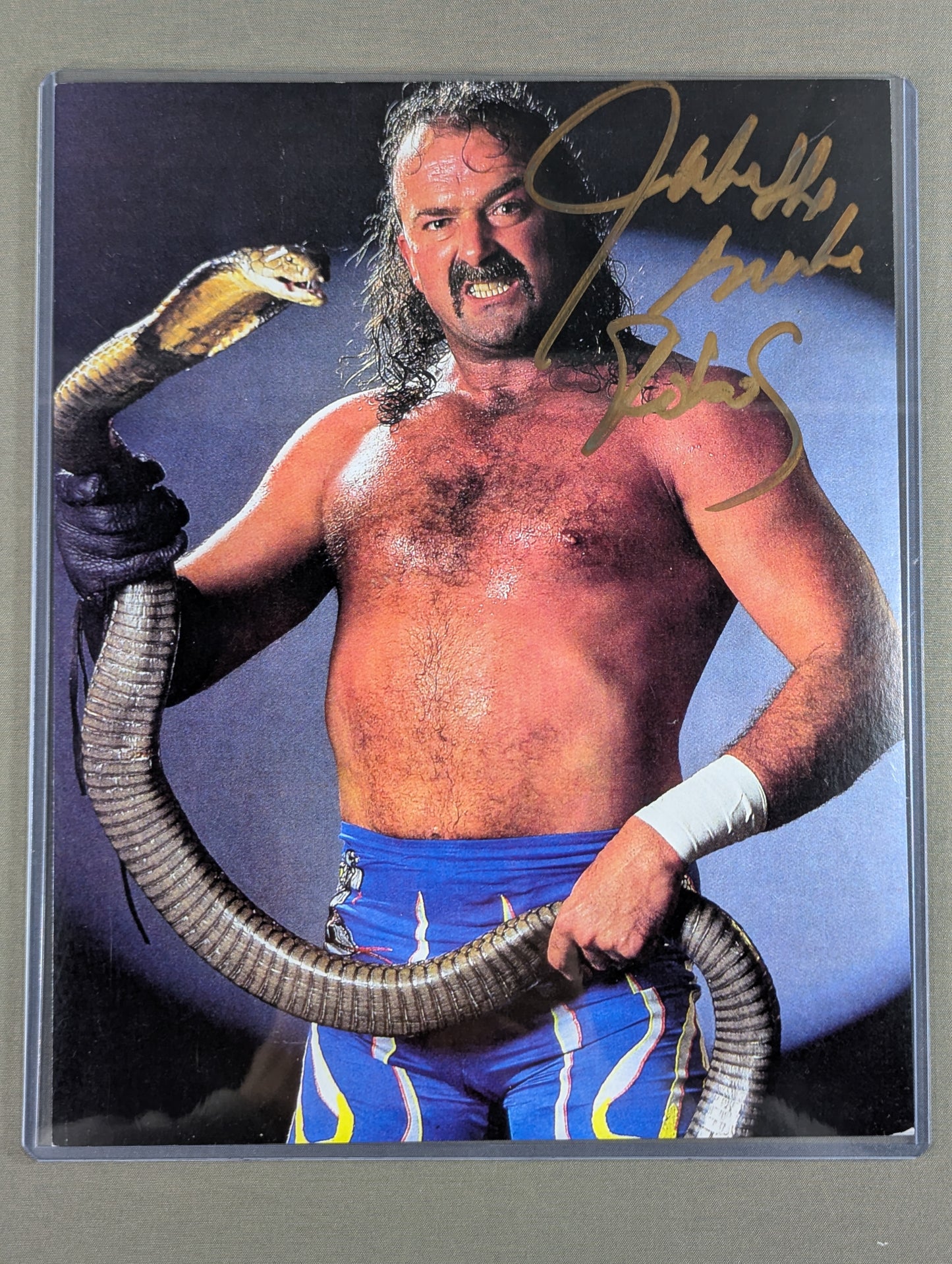 ★High Spots★ Jake Roberts hand signed autograph Pro-Photo 