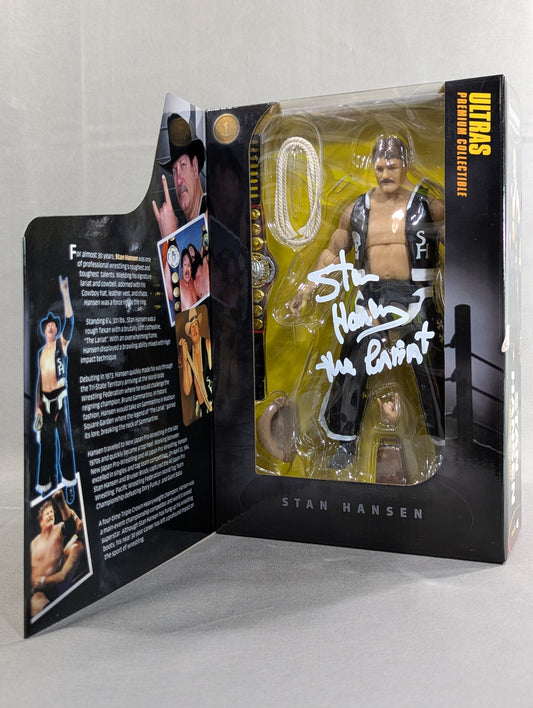 ★Highspots Certification hand signed autograph ★ Stan Hansen ★PWF World Tag Team Belt ★