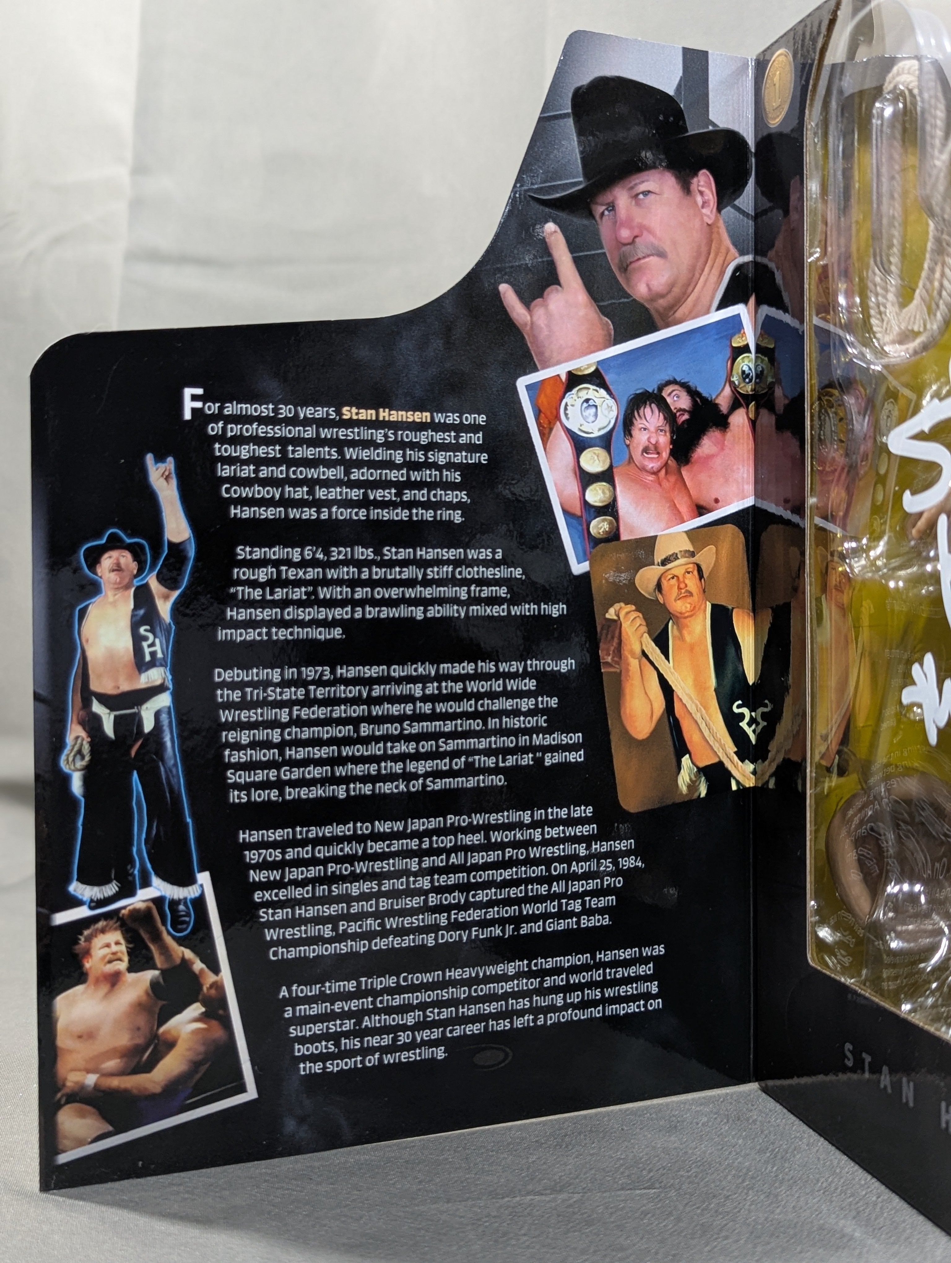 ☆Highspots証明 直筆サイン入り☆ スタン・ハンセン ☆PWF世界タッグ