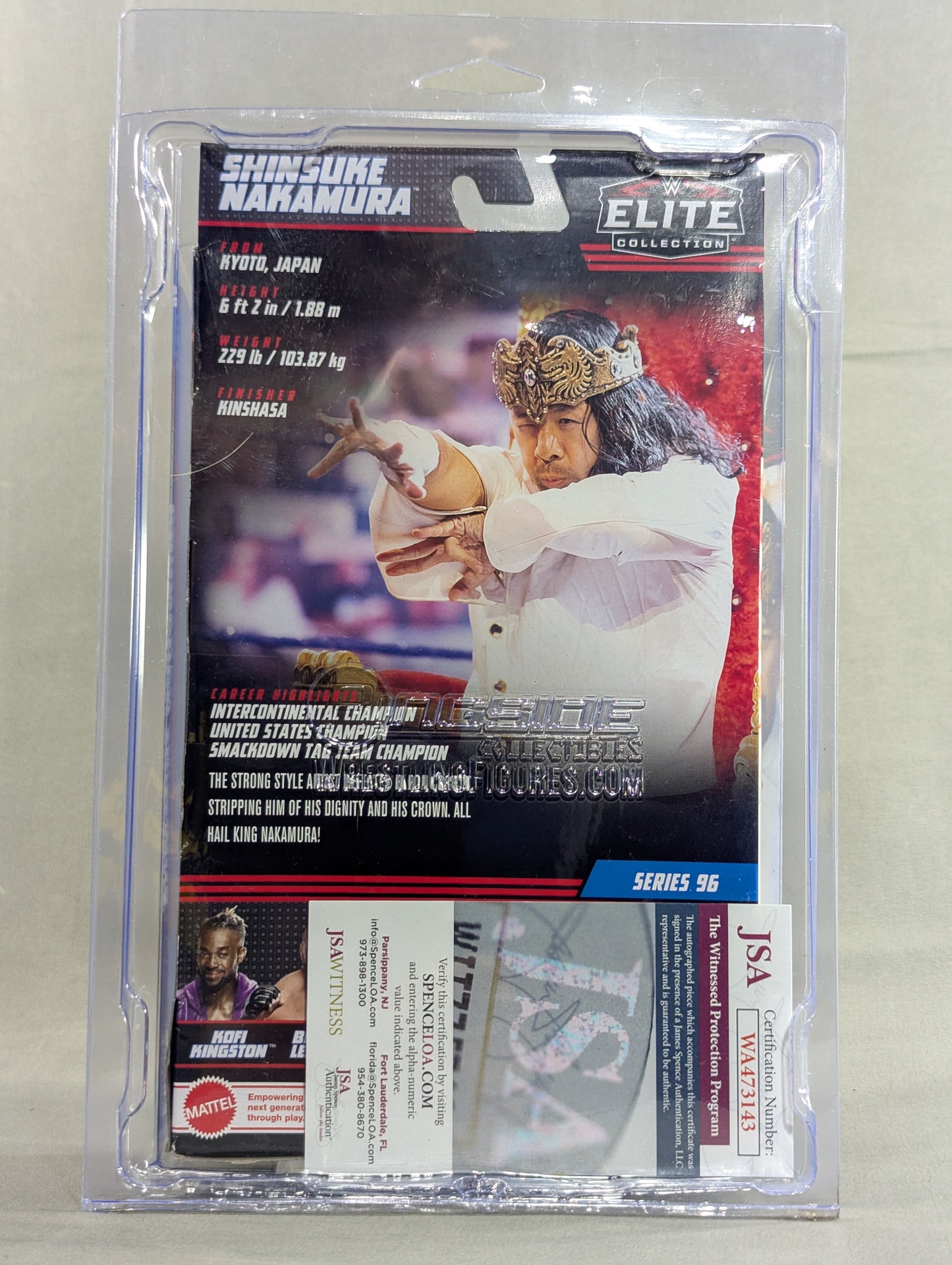 ★JSA Attestation hand signed autograph ★ Shinsuke Nakamura 