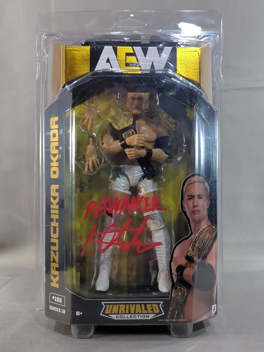 ★JSA Attestation hand signed autograph ★ Kazuchika Okada (RAIN MAKER)