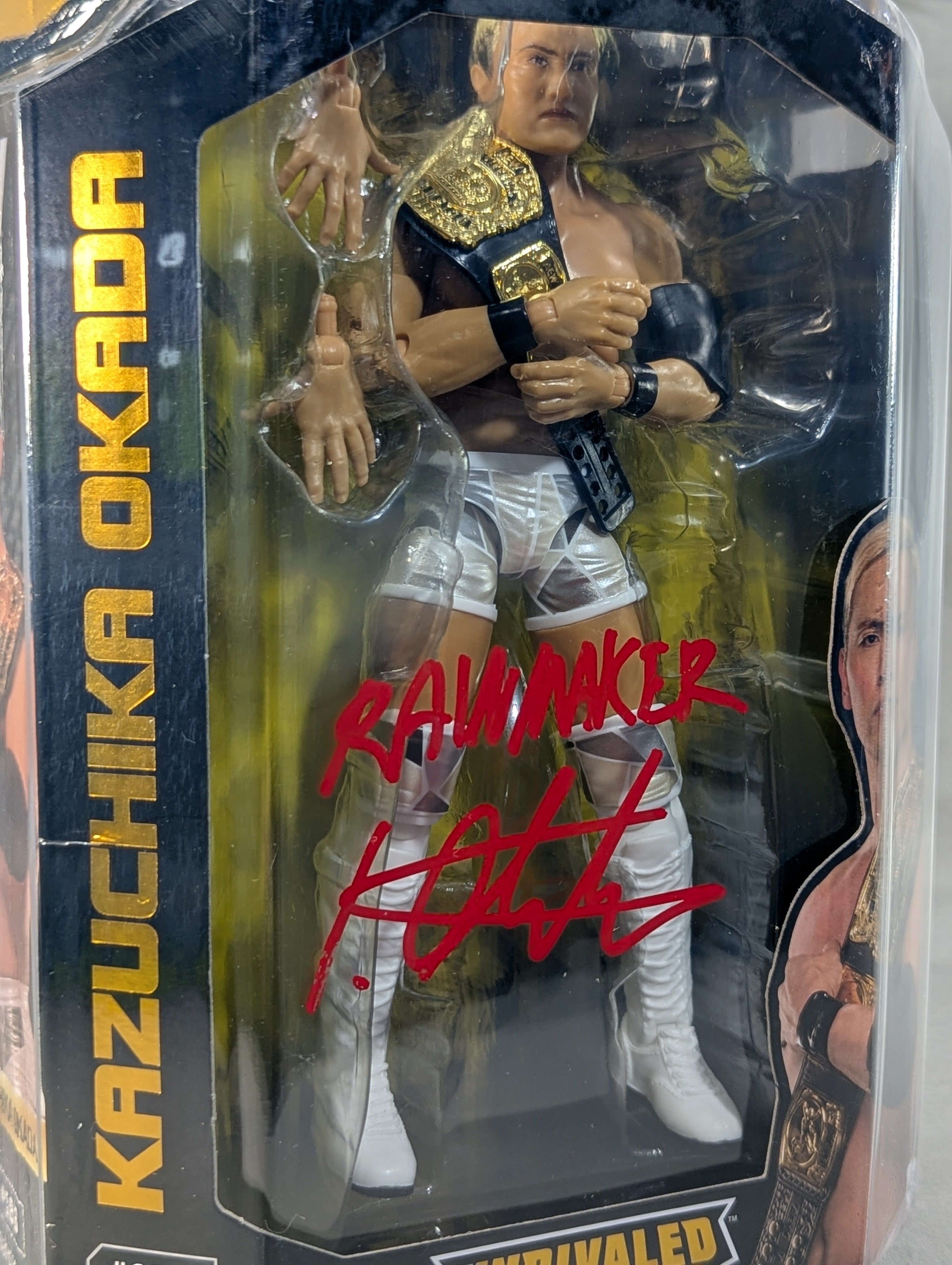 ☆JSA証明 直筆サイン入り☆ オカダ・カズチカ(RAIN MAKER) – 闘道館