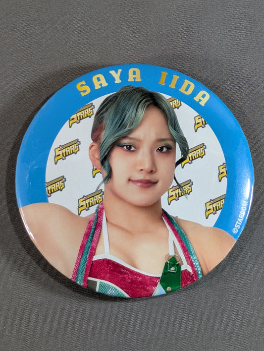 Saya Iida  Stardom Trading BIG PinBack button  2023