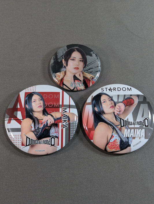★ Flames, Crimson Cannon ★ Maika  PinBack button Sets(3)