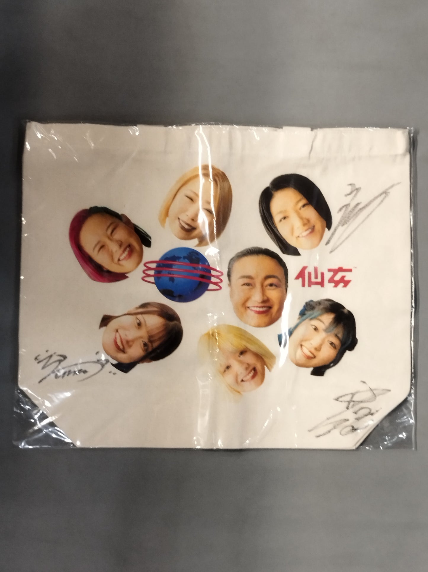 【3選手直筆サイン入り】センダイガールズプロレスリング「仙女箱推し」トートバッグ