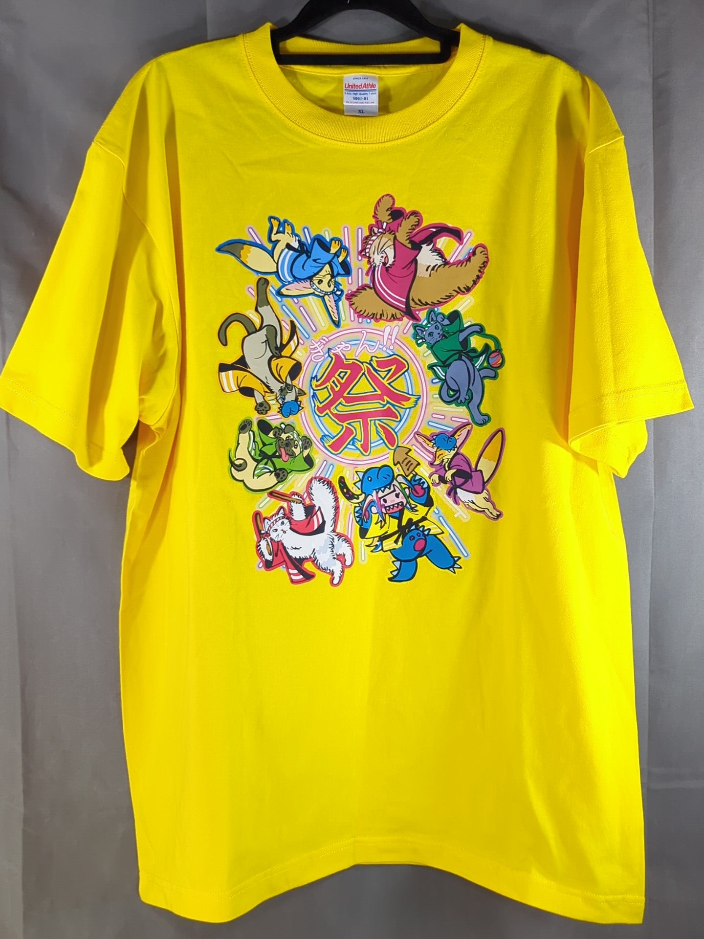 ウナギ・サヤカ「ぎゃん!!祭」Tシャツ(イエロー)