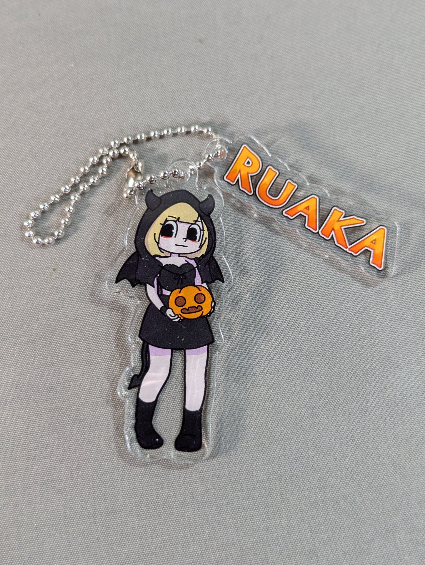 RUAKA  Halloween Illustration Random Acrylic Keychain