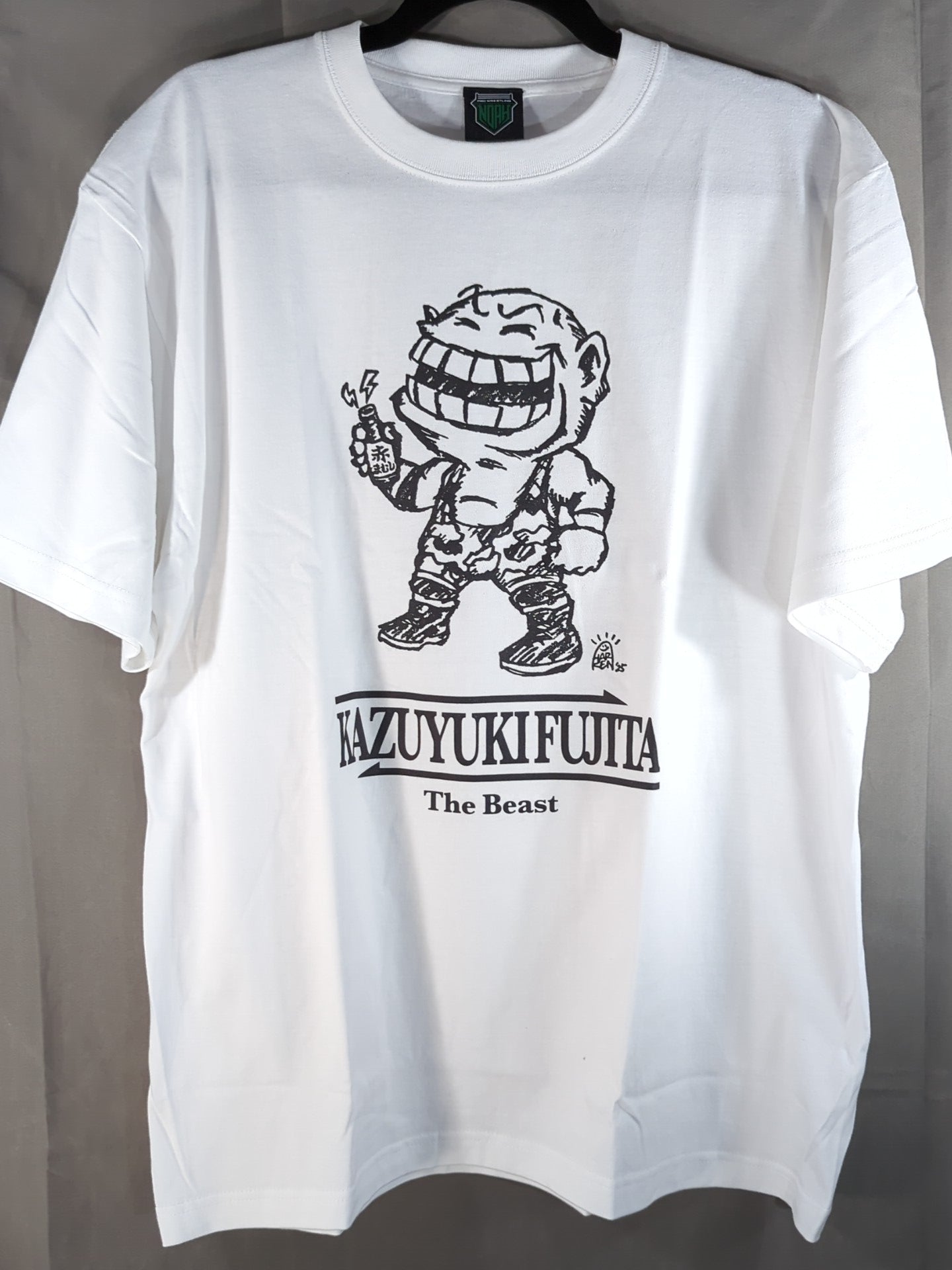 Kazuyuki Fujita× HARIKEN "The Beast" T-shirt (white)