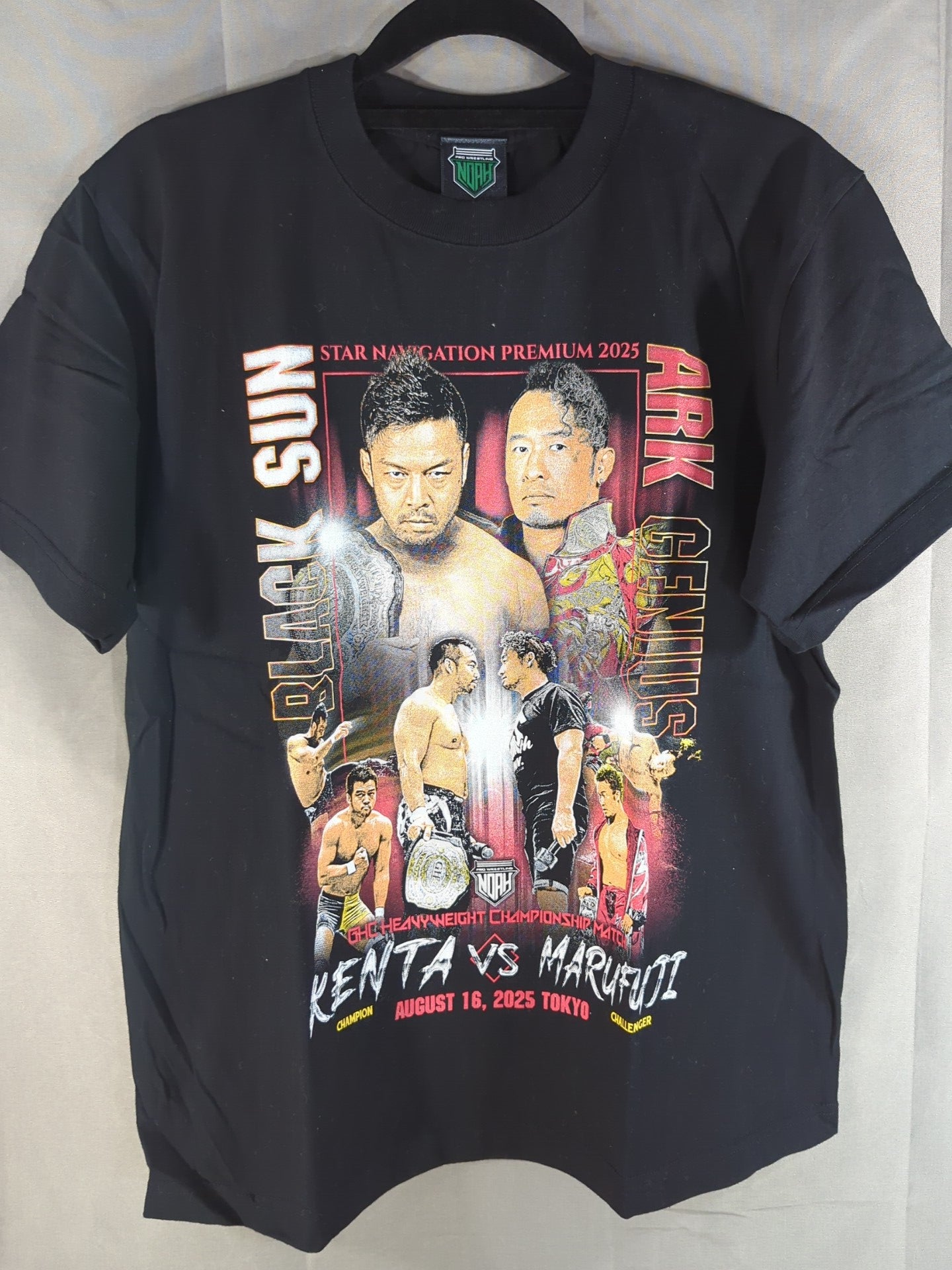 GHC Heavyweight Fighters Championship Match KENTA vs KENTA Naomichi Marufuji  Commemorative T-Shirt