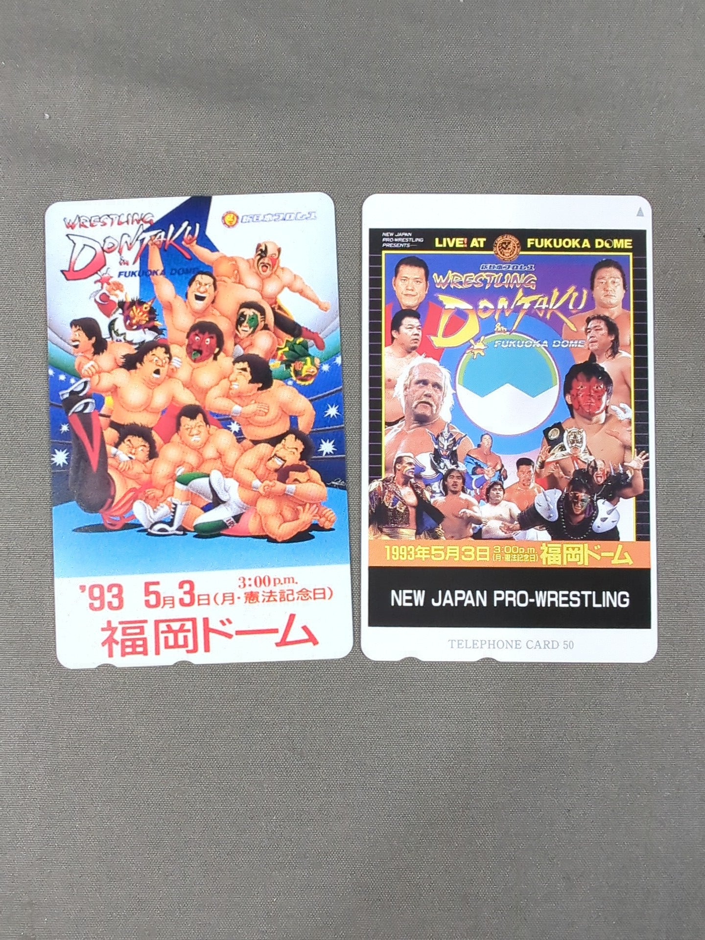 Wrestling  DONTAKU 1993 Special Commemorative Original Telephone Card