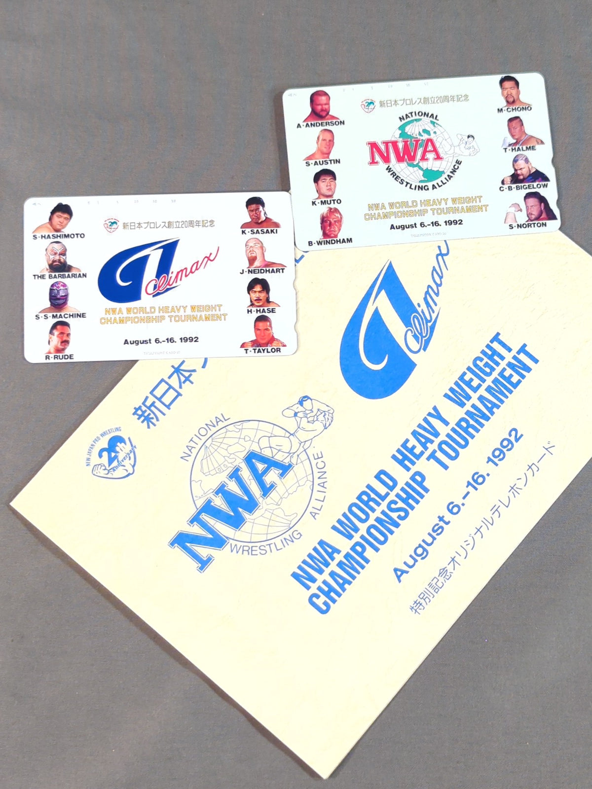 New Japan Pro Wrestling  20th Anniversary NWA WORLD HEAVY WEIGHT CHAMPIONSHIP TOURNAMENT