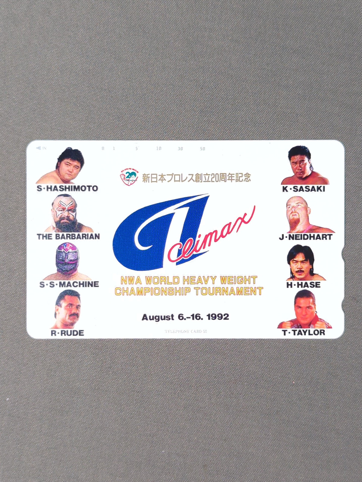New Japan Pro Wrestling  20th Anniversary NWA WORLD HEAVY WEIGHT CHAMPIONSHIP TOURNAMENT