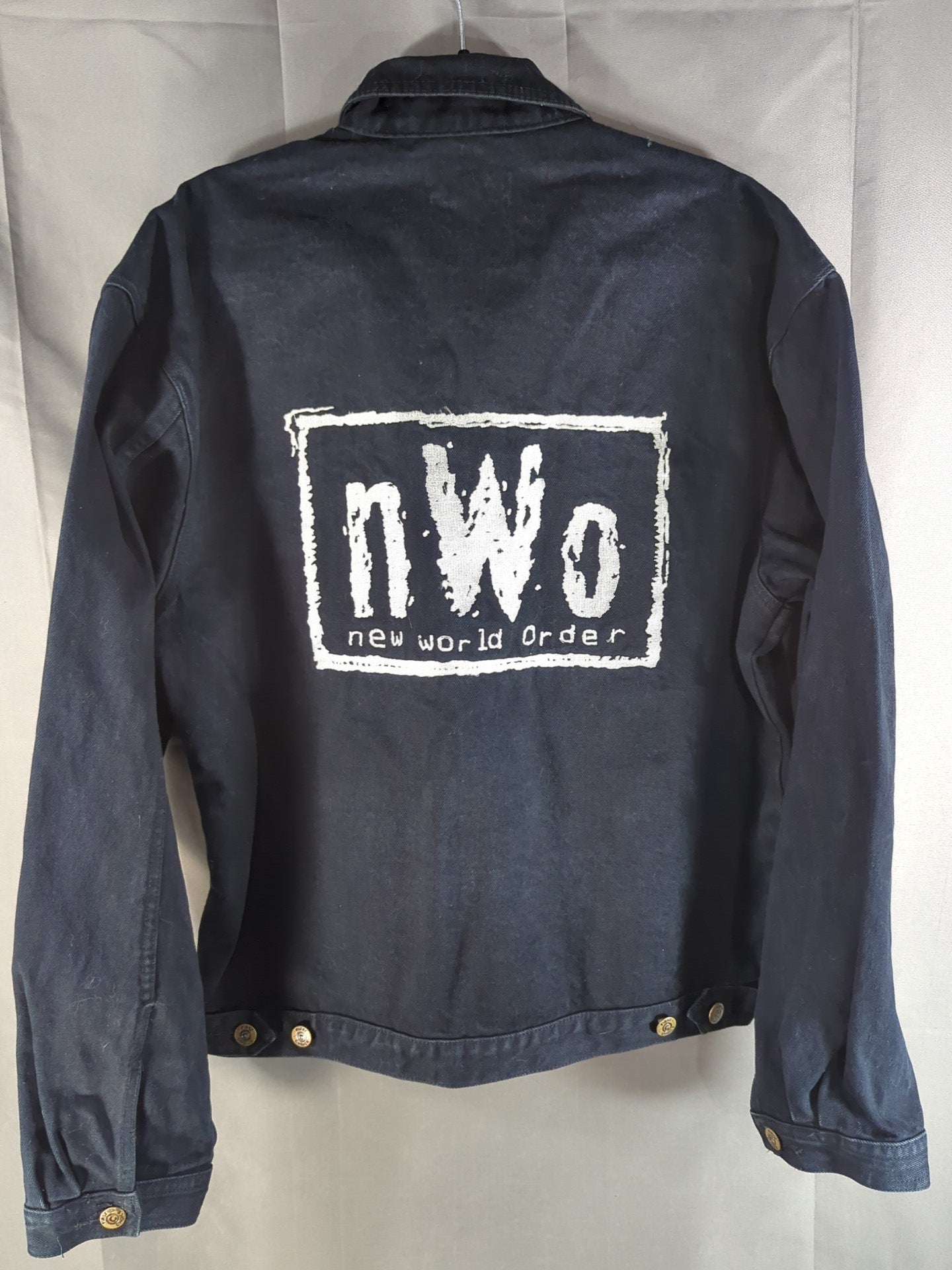 nWo ブラックデニム ジャケット