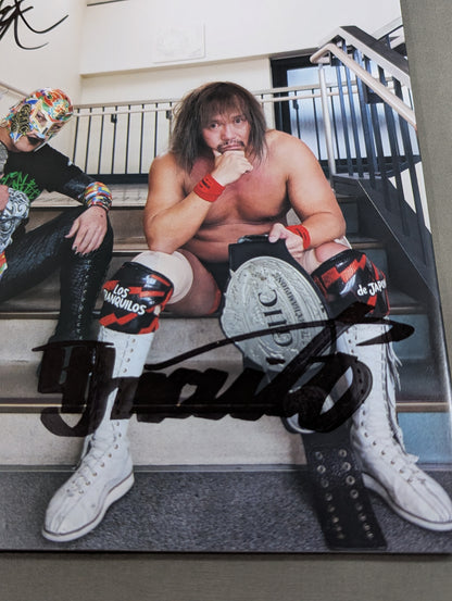 [Tetsuya Naito&BUSHI  hand signed autograph 】FOTOLIBRE de Mascara Numero.83
