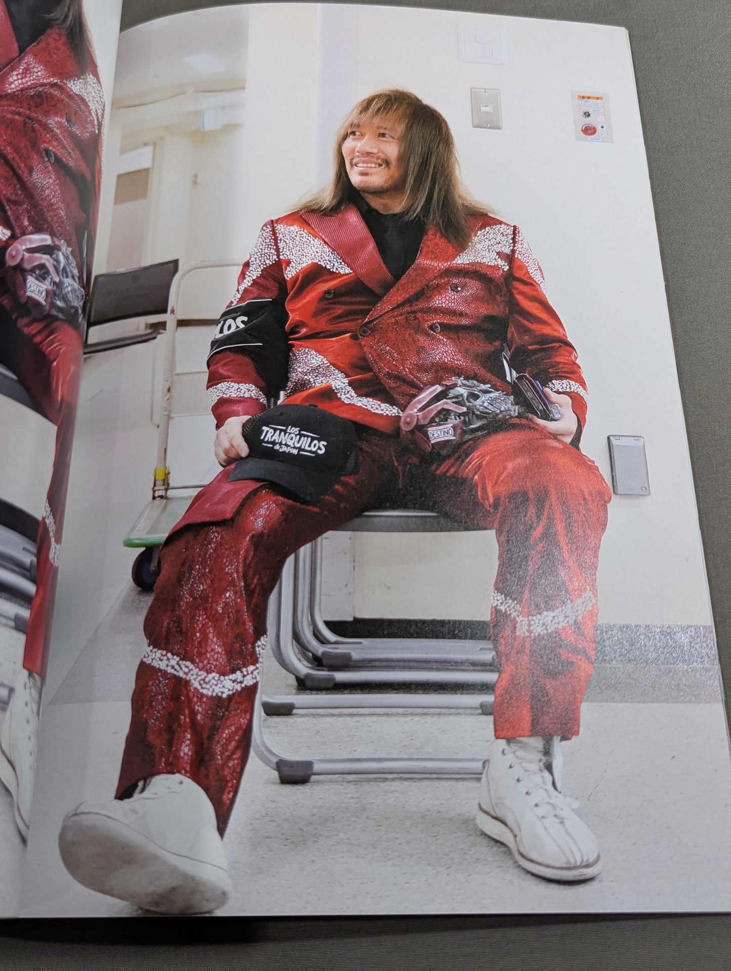 [Tetsuya Naito&BUSHI  hand signed autograph 】FOTOLIBRE de Mascara Numero.83