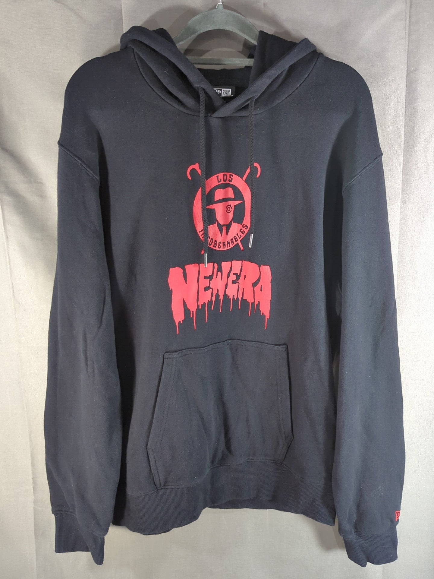 Tetsuya Naito ×NEW ERA Pullover hoodie  (Black×Red)