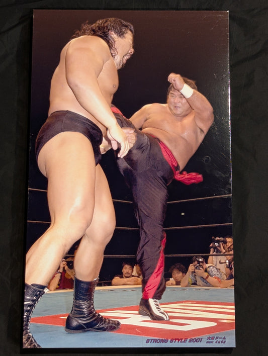 Shinya Hashimoto vsKensuke Sasaki Wooden photo panel