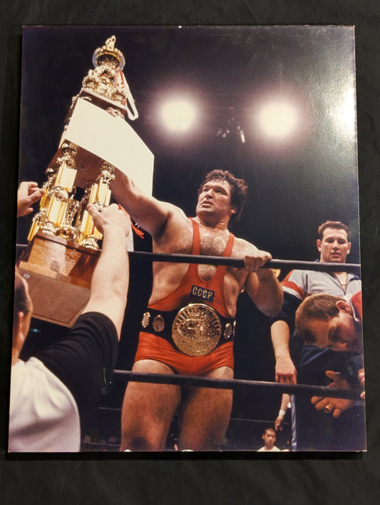 ★IWGP Heavy Champion ★ Salman Hashmikov Wooden Photo Panel