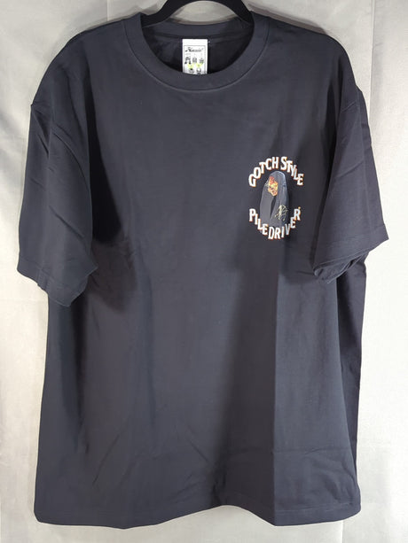 ★PILEDRIVER×HAOMING★ 鈴木みのる「Gotch Style Piledriver」Tシャツ(ブラック)