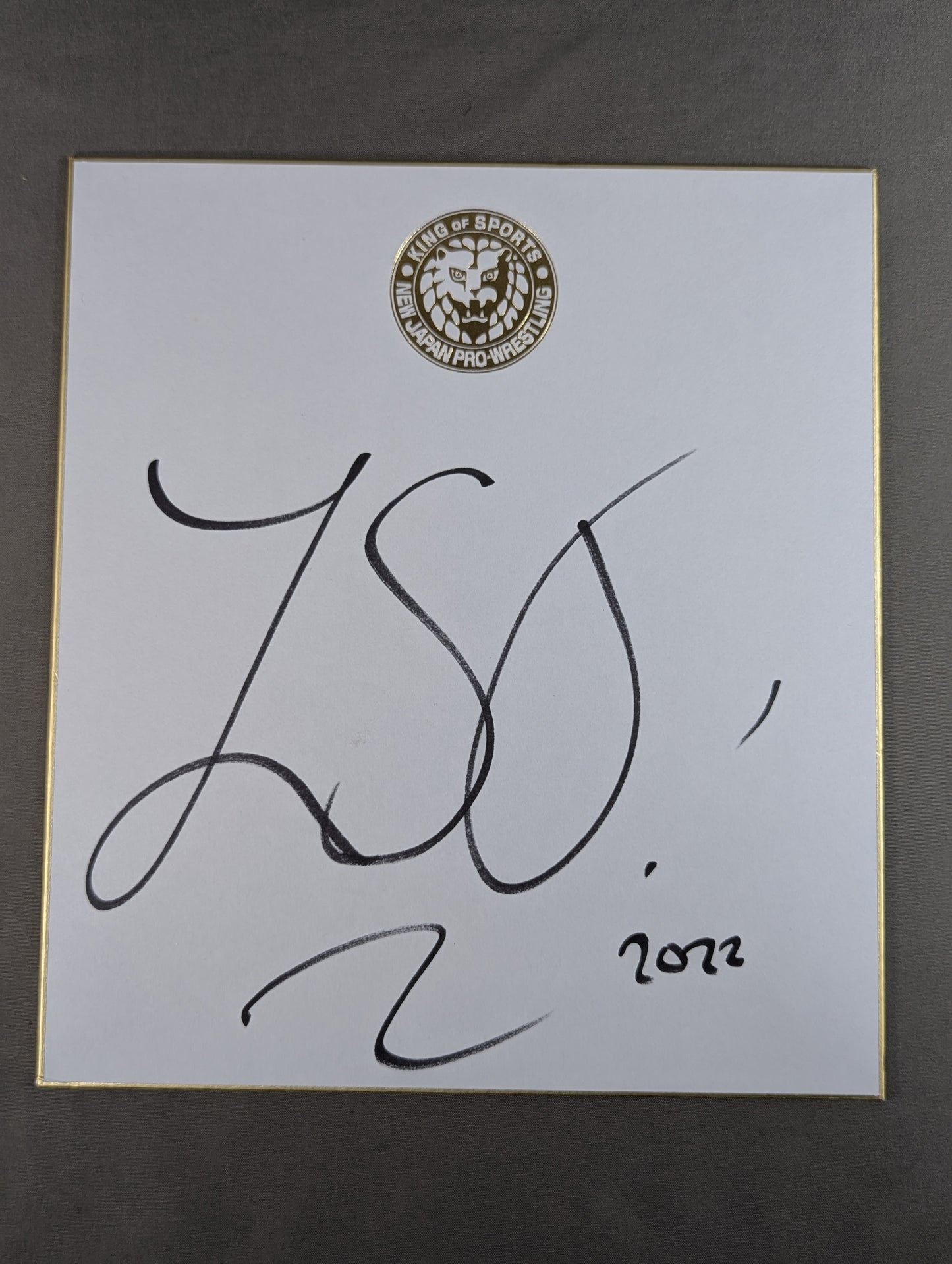 Zack Saber Jr . (Lion Mark Shikishi ( Autograph board ) )