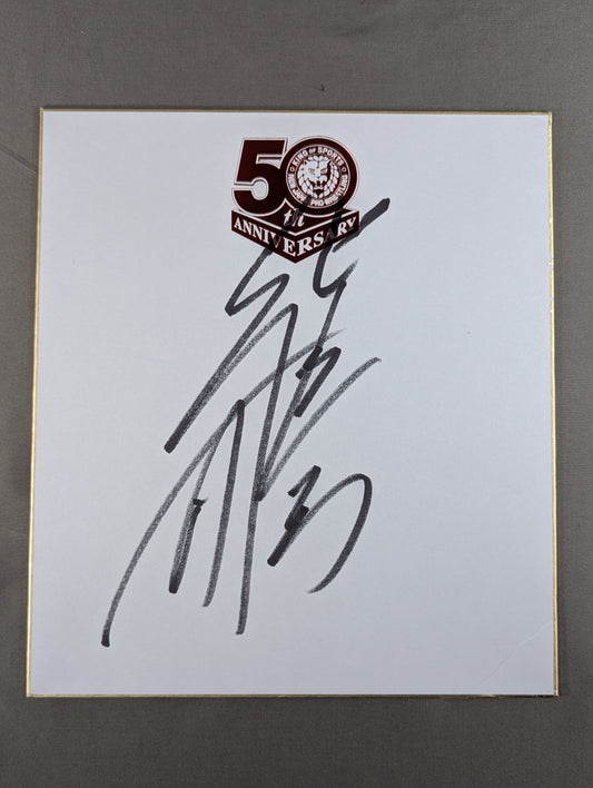 Katsuyori Shibata (New Japan Pro Wrestling  50th Anniversary Nian Shikishi ( Autograph board ) ) )