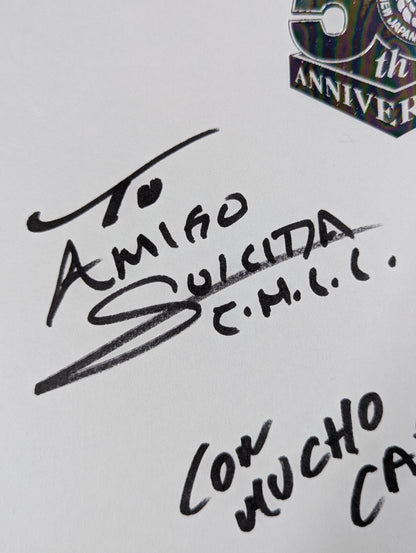 Dulce Gardenia & Suisida (New Japan Pro Wrestling 50th Anniversary) Shikishi ( Autograph board ) )