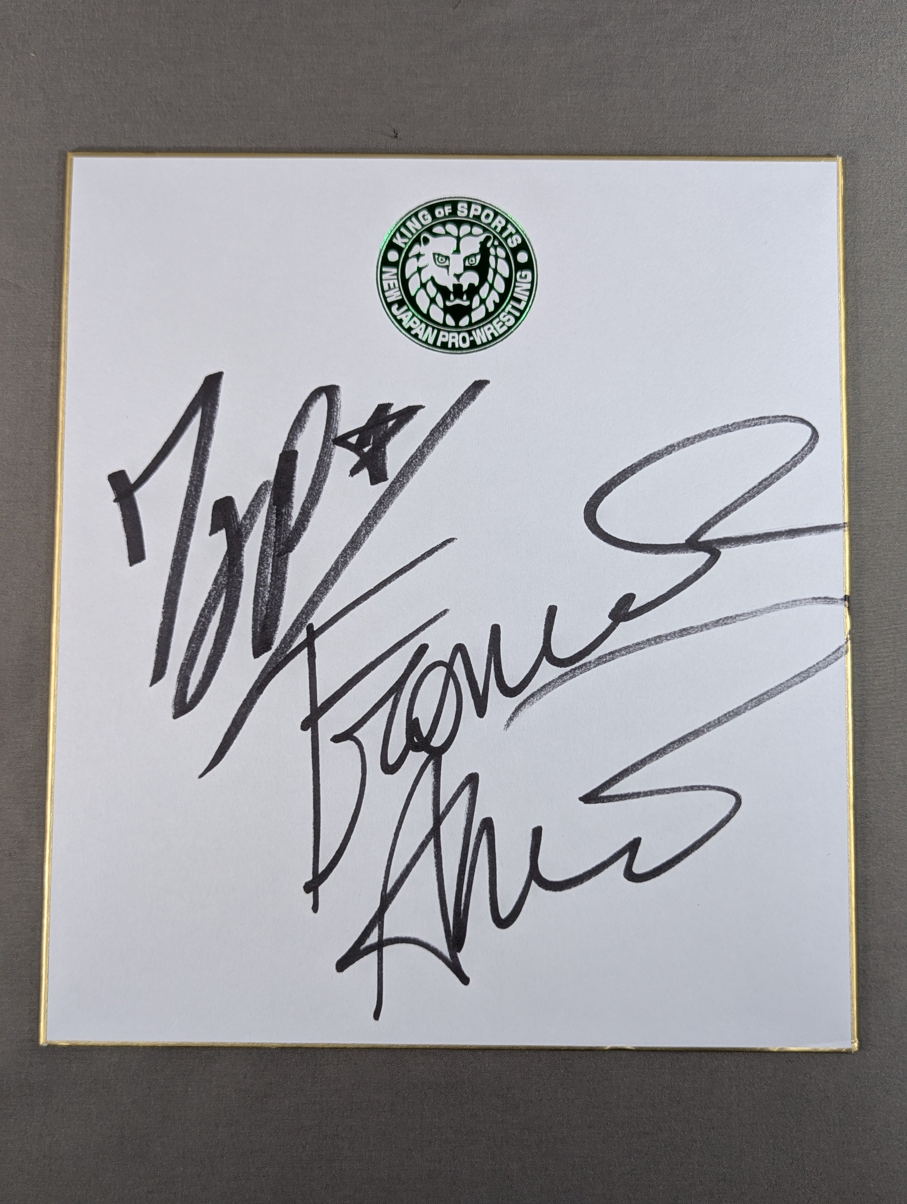 フランシスコ・アキラ＆TJP(新日本プロレス50周年記念色紙) – 闘道館