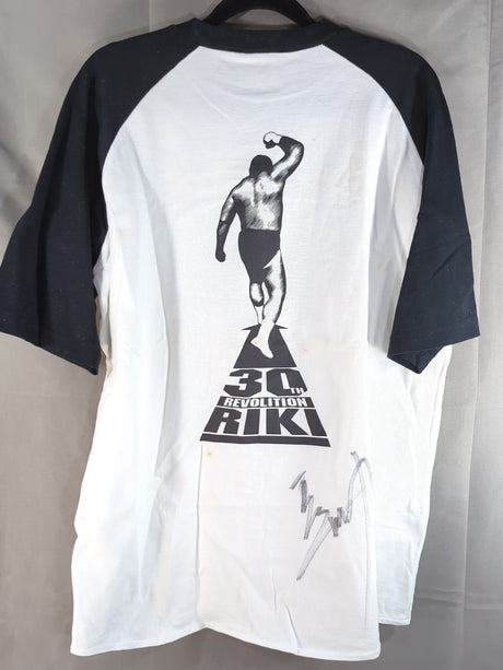 【直筆サイン入り】長州力「30TH REVOLITION RIKI(ゴルゴ」Tシャツ