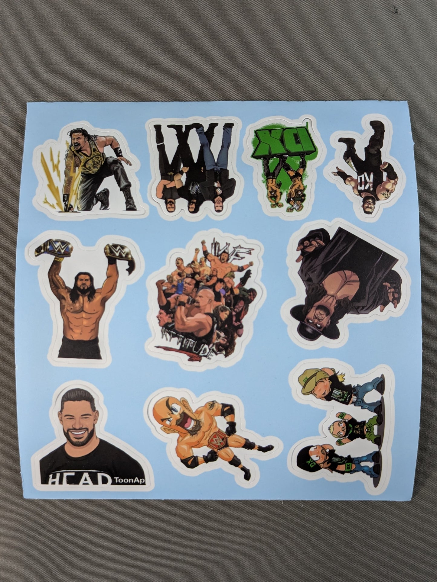 WWE Illustration Stickers